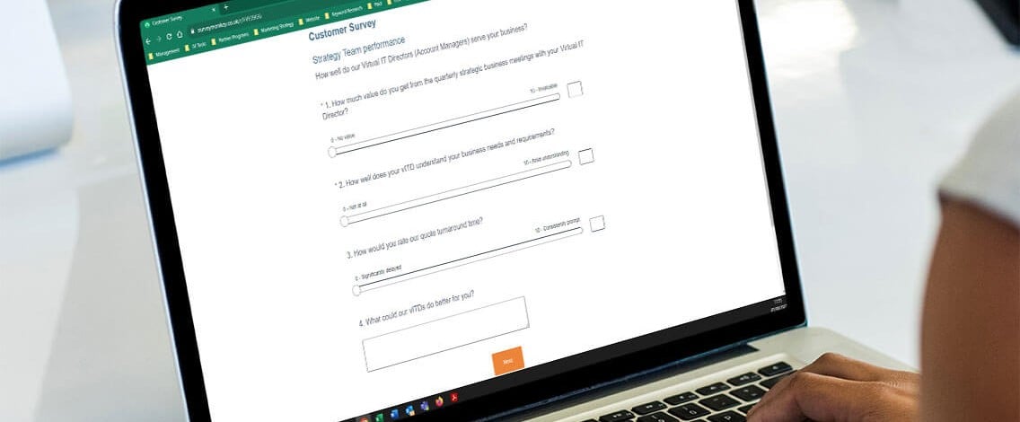 Customer Survey example