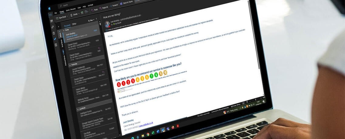 Temp Check email example