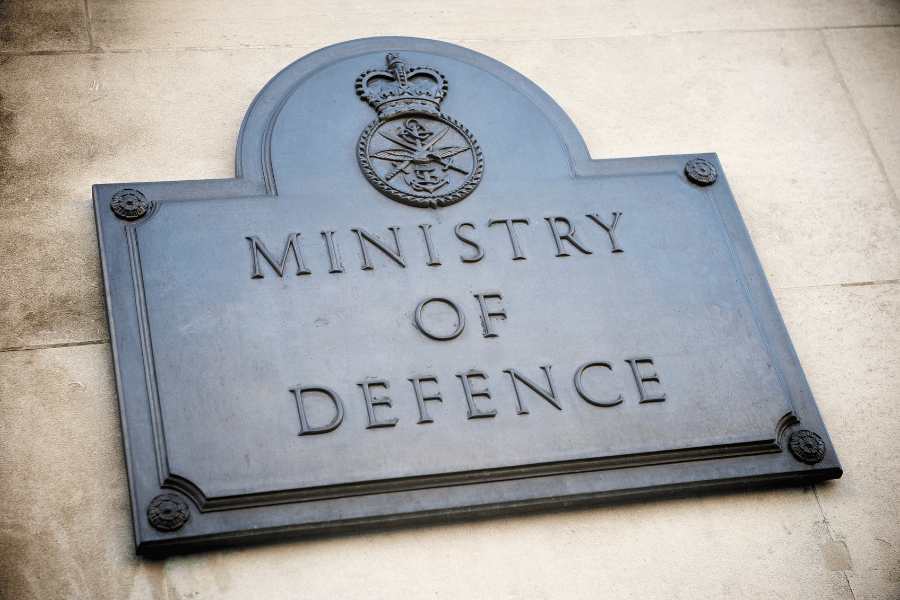Ministry of Defence logo symbolising the defence sector.