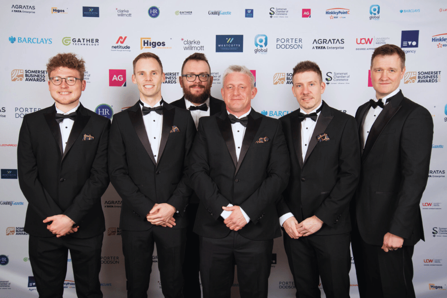 Netitude Leadership attending a black tie awards evening. 