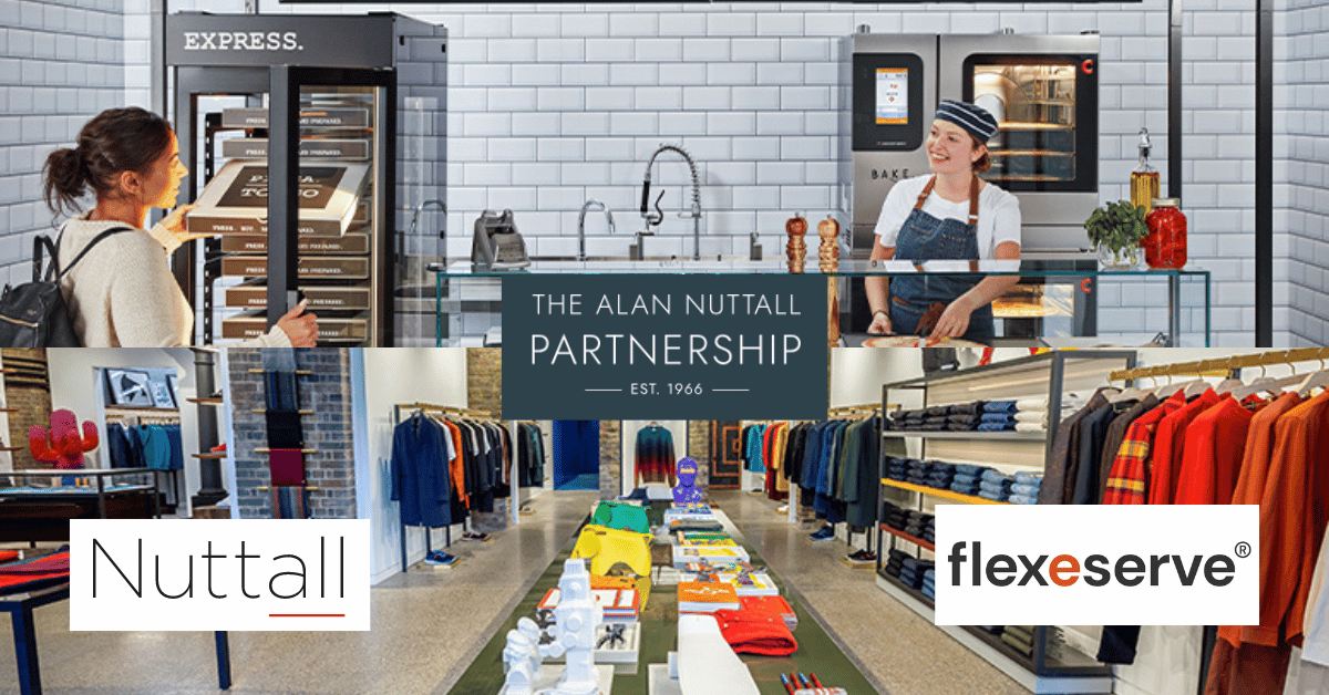 This photo resembles the great retail spaces and hot holding services that The Alan Nuttall Partnership Provides. 