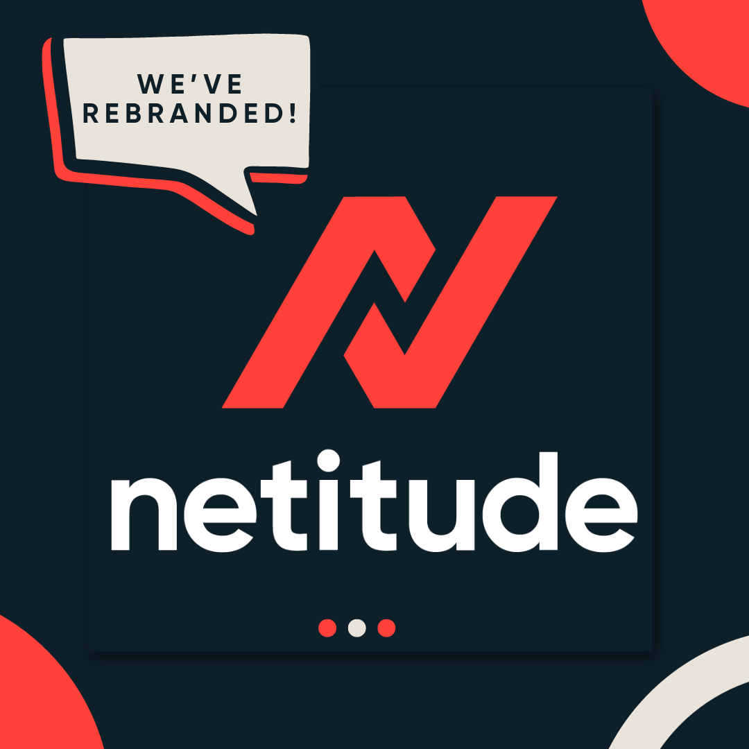 Image of the new logo with a speech bubble stating that 'WE'VE REBRANDED'.